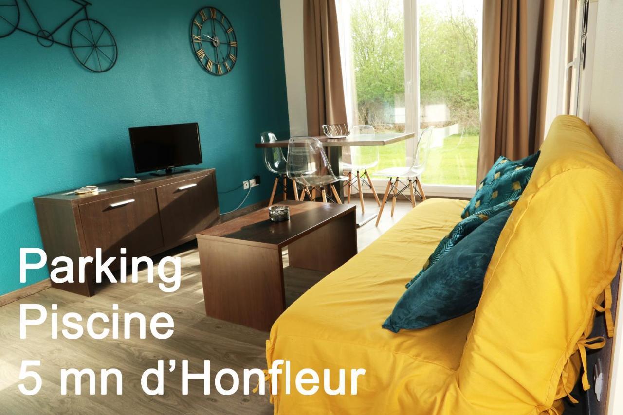Charmant 2 Pieces Proche D Honfleur, Piscine En Saison, Parking Gratuit, Wifi إكوموفيل المظهر الخارجي الصورة